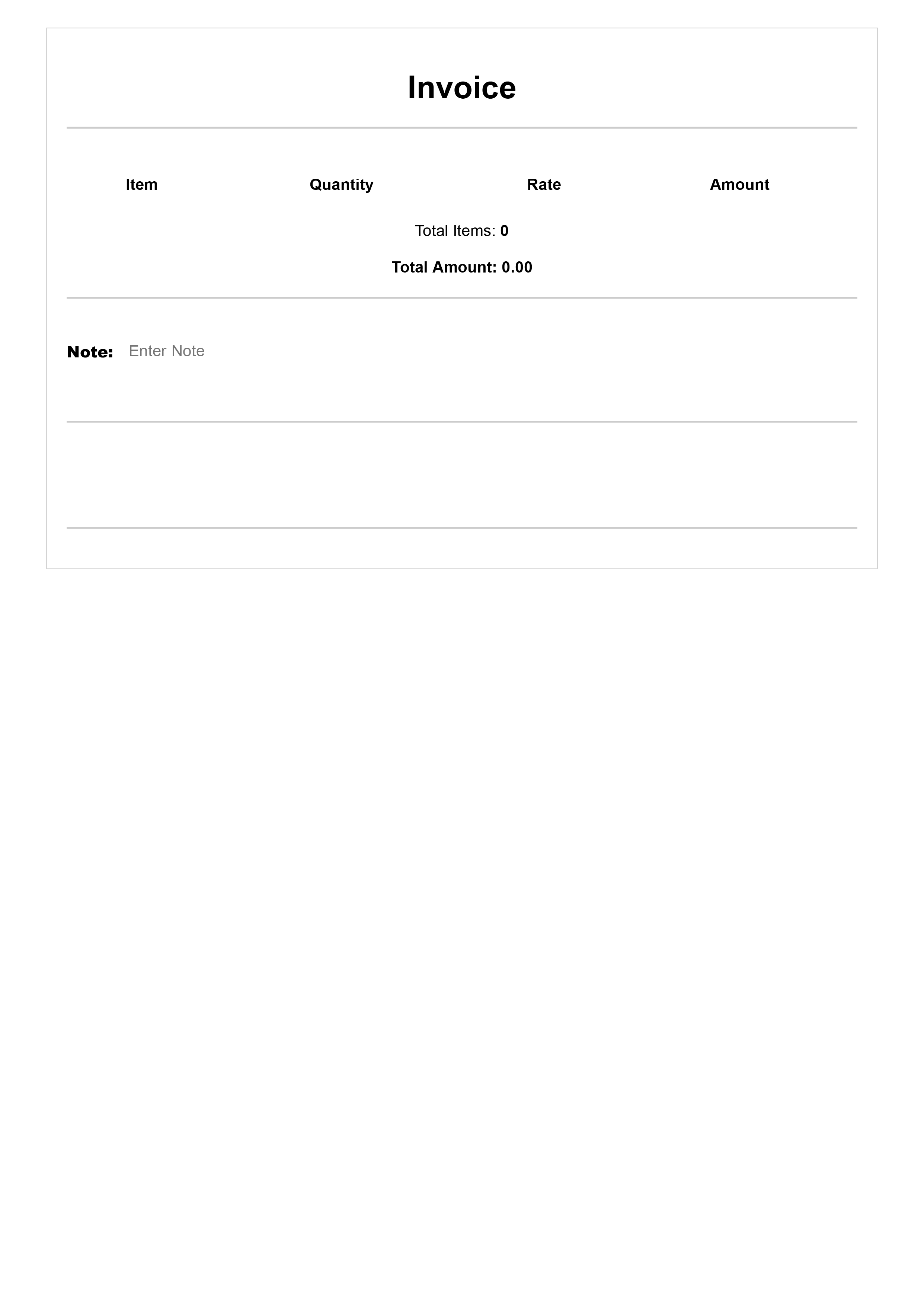 Free Invoice Generator Total or adding amount calculation Tool