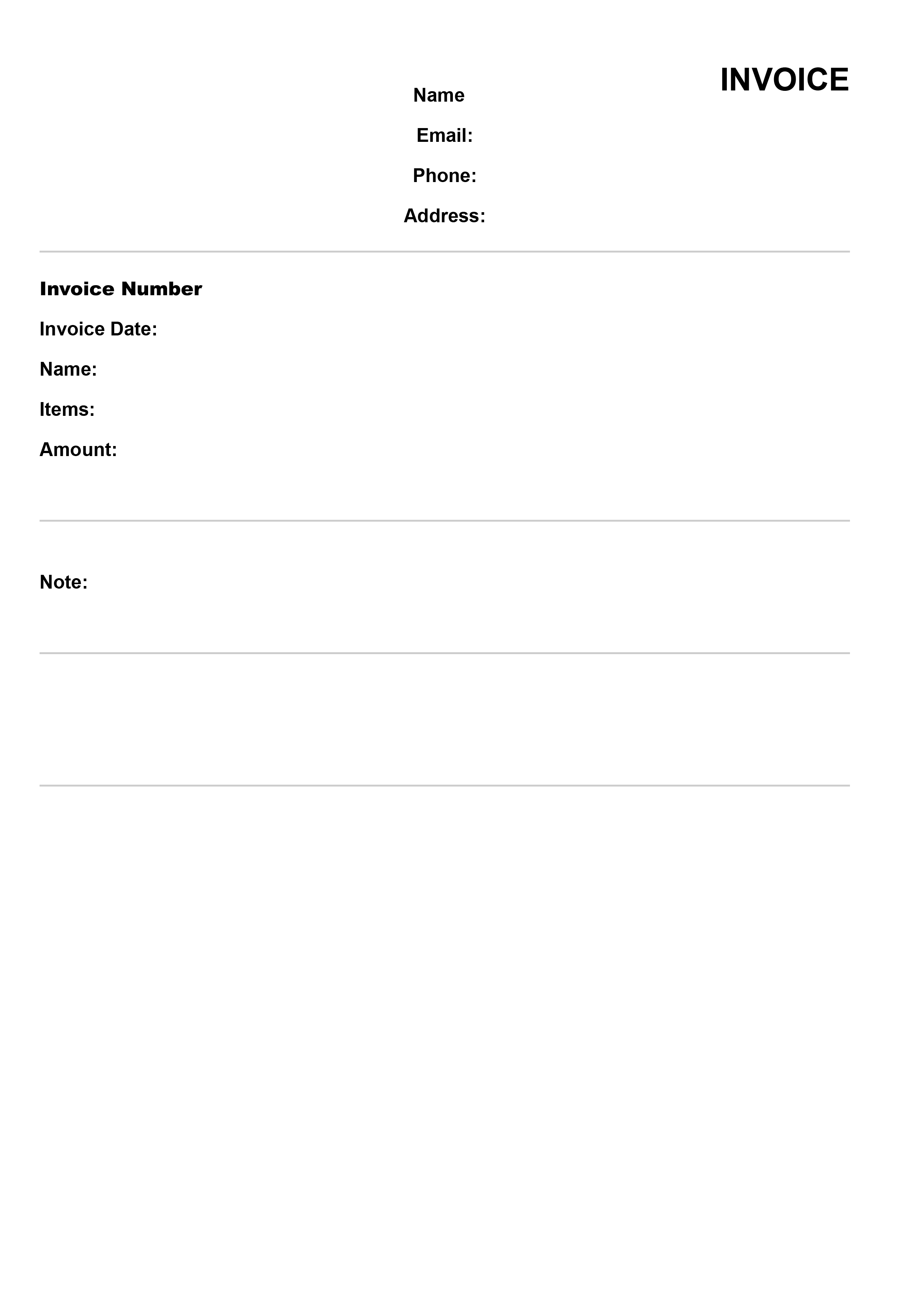 Free Invoice Generator Tool